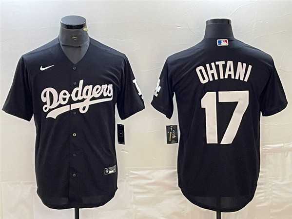 Men's Los Angeles Dodgers #17 Shohei Ohtani Black Cool Base Stitched Jersey,We sell and wholesale Men's Los Angeles Dodgers #17 Shohei Ohtani Black Cool Base Stitched Jersey on line form chian!